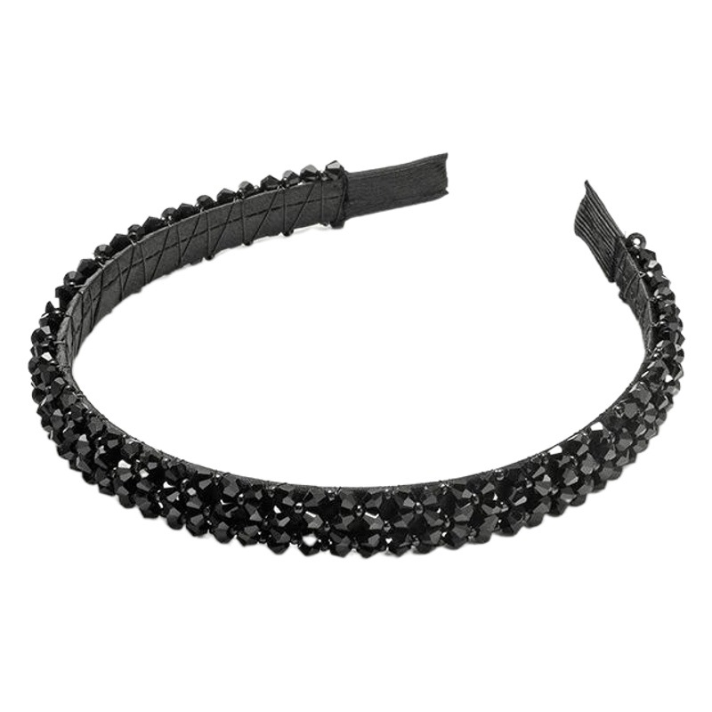 Picture of Korean style hairband luxury High sense four rows of bright crystal beaded hairband fashion sweet hair accessories wholesale