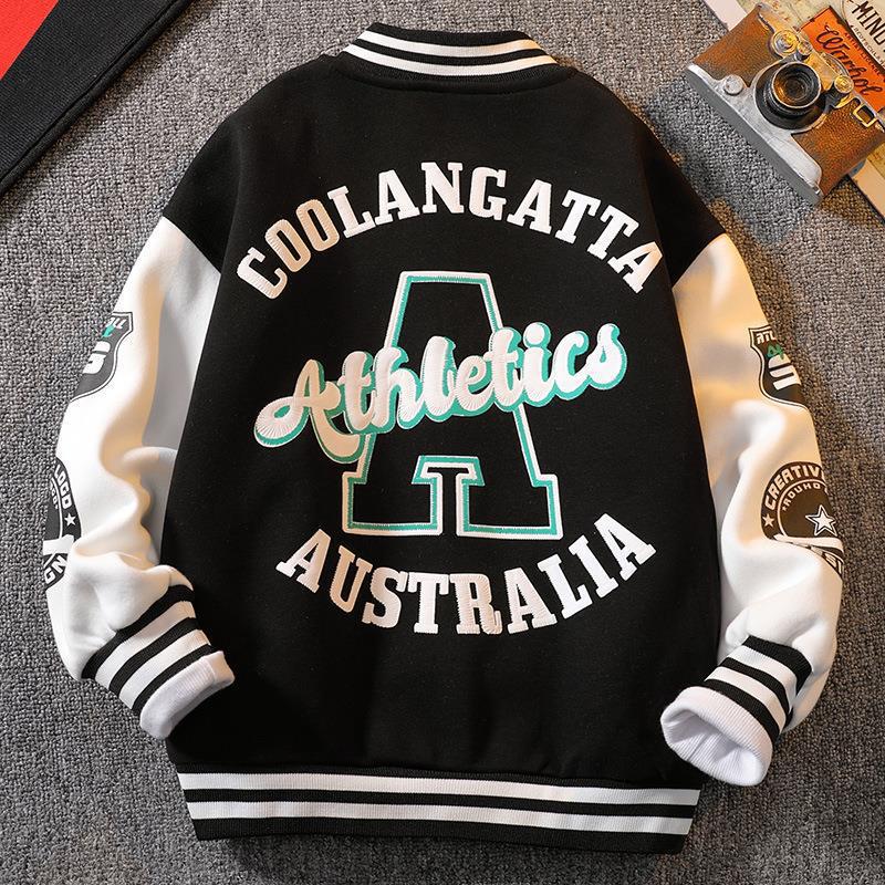 Picture of Boys' jacket Spring New 2023 Western style children's baseball uniform spring and autumn sportswear jacket children's clothing men's clothing