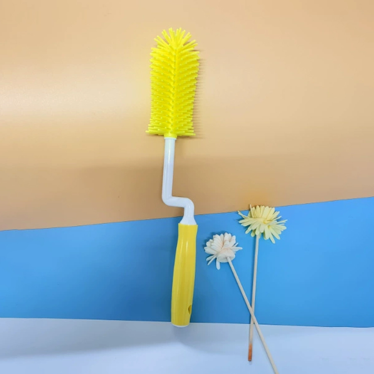 Picture of Liquid silicone bottle brush cleaning cup rotating brush nipple brush three-in-one multifunctional cleaning rinse factory direct sales