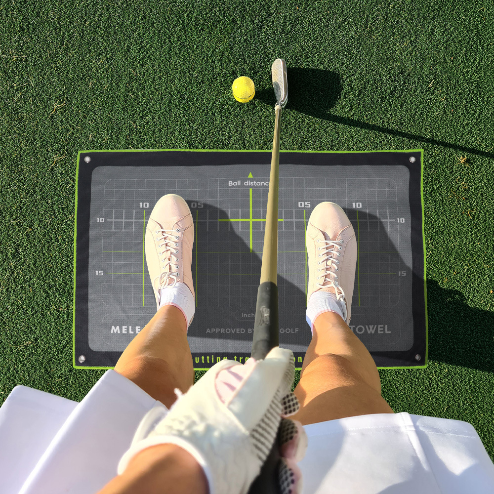 Picture of Multifunctional golf putter station towel waffle sports towel club putter practice towel golf