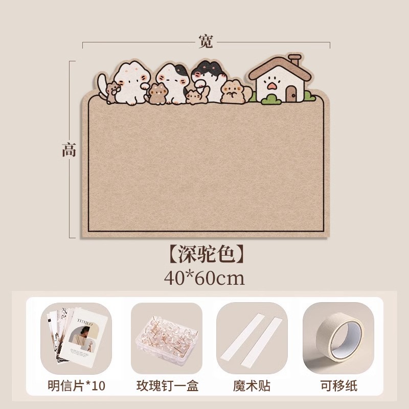 Picture of Photo wall felt wall stickers felt board display wall creative photo album wall wall decoration cork wall board honor wall photo