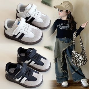 2025 spring and autumn children's moral training shoes boys shoes spring board shoes baby sneaker single breathable girls shoes