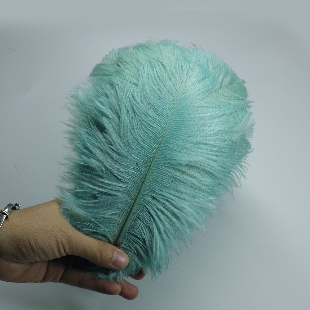 Picture of Color in stock 20-25cm ostrich feather flower home flower arrangement wedding decoration accessories ostrich feather wholesale