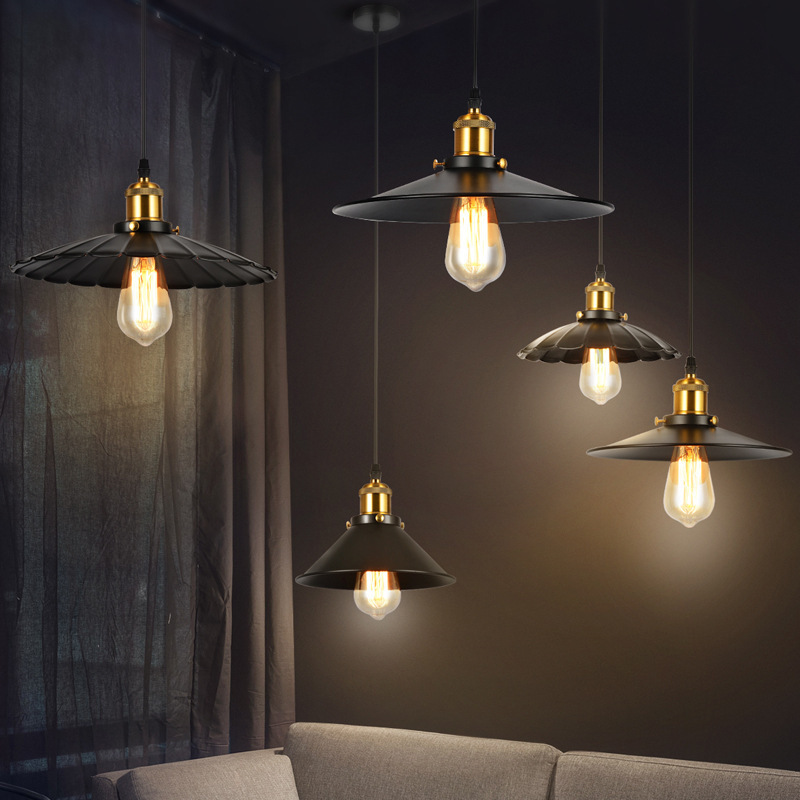 Retro Industrial Style Chandelier Restaurant Bar Cafe American Chandelier Creative Stylish Nostalgic Loft Pot Lid Chandelier