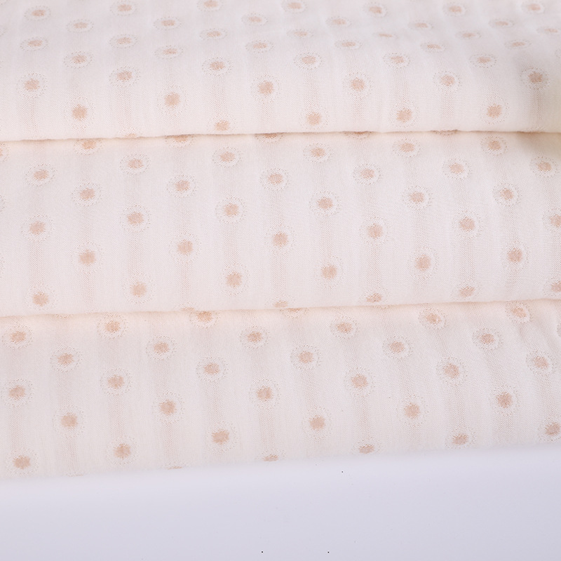 Picture of 40S color cotton jacquard air layer color cotton quilted knitted fabric spring and autumn sleeping bag underwear baby quilt fabric