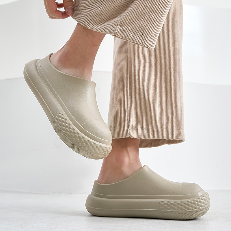 Japanese and Korean Minimalist EVA Waterproof Shoes Low-top Rain Boots for Adult Men and Women Short Rain Boots Non-slip Wear-resistant Slip-on Birkenneth Shoes
