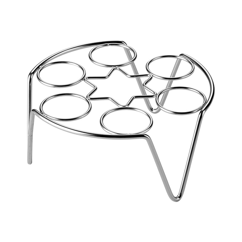 Picture of Stainless Steel Egg Steaming Rack Cooking Supplies High Foot Water-proof Steaming Rack Egg Cooking Rack Steaming Tray Multifunctional Kitchen Steaming Rack