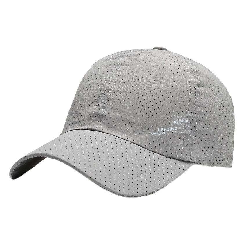Hat summer new breathable perforated quick-drying cap men's fishing sunscreen baseball cap riding travel sports cap