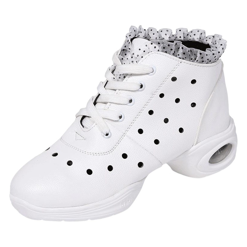 Spring 2021 New Latin Dance Shoes Square Dance Shoes Middle Heel Soft Sole Training Air Cushion Cross-border Monopoly Sneakers