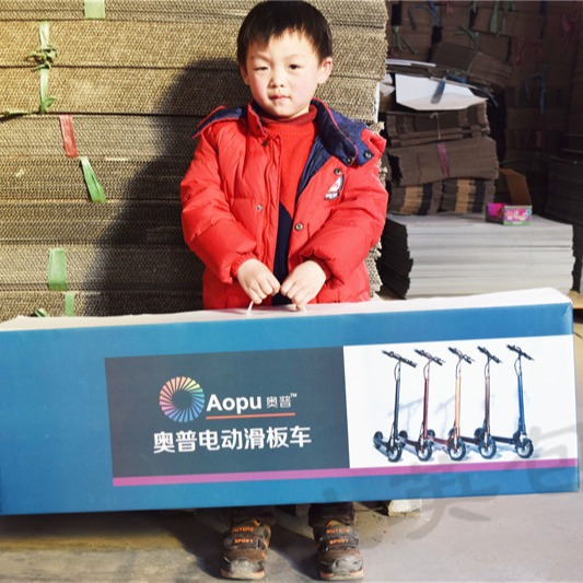 High-Strength Corrugated Portable Carton Toy Scooter Portable Wrapping Paper Skateboard Packaging Color Box Color Box Printing Manufacturer