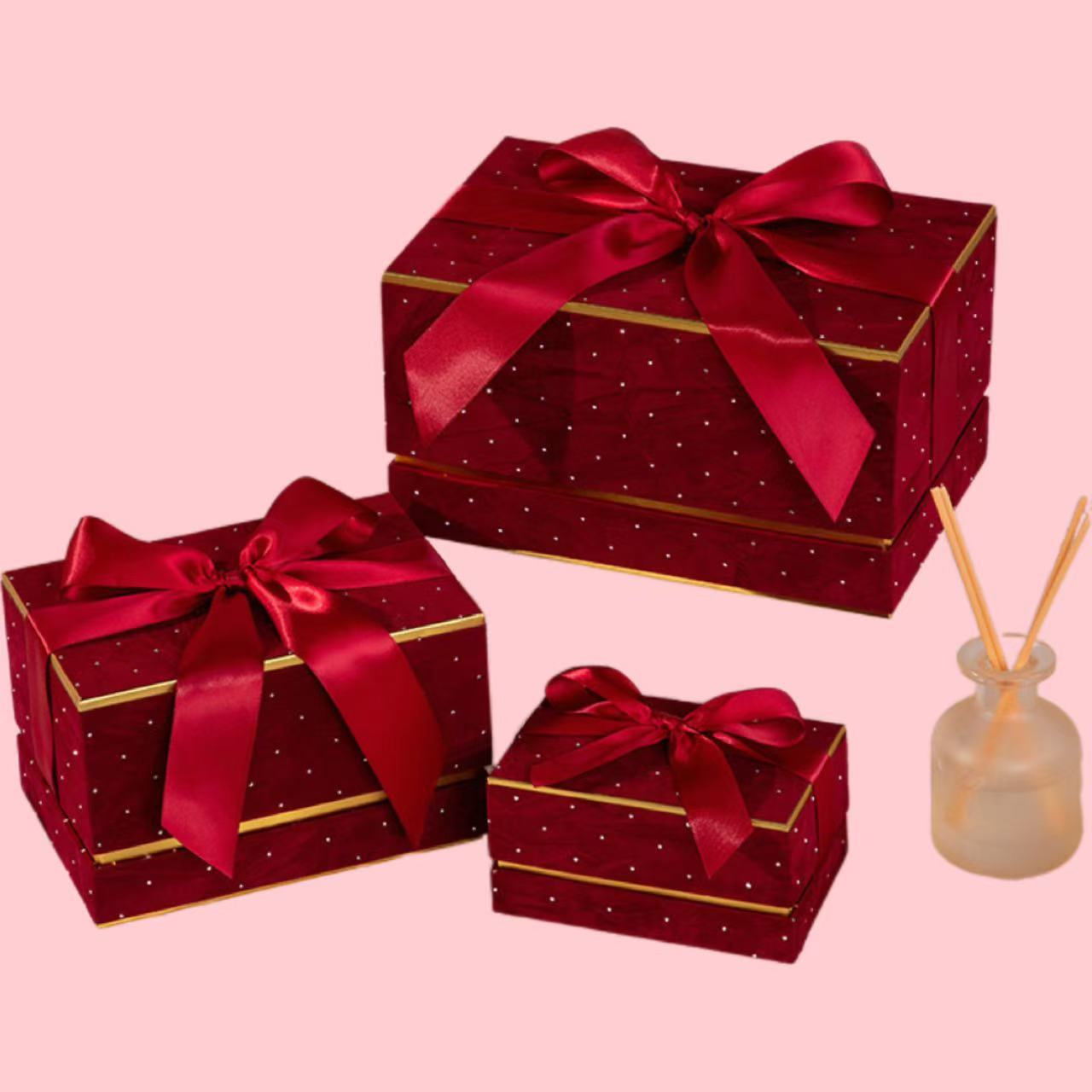 Gimsophila Square Ribbon Handheld Fabric Accompanying Gift Box Source Factory in stock Wholesale Delivery within 48 Hours