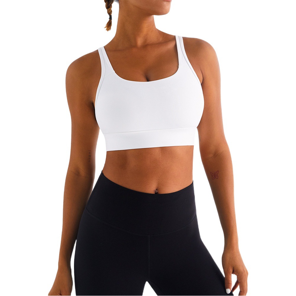 Sports Underwear Women's High Strength Shock-proof Running Push-up Back Adjustable Non-rims Yoga Bra
