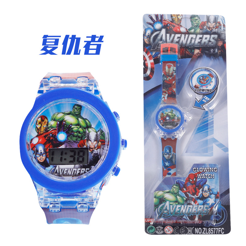 Picture of Foreign trade cross-border children's cartoon watch girl boy cute with light baby toy watch electronic watch wholesale