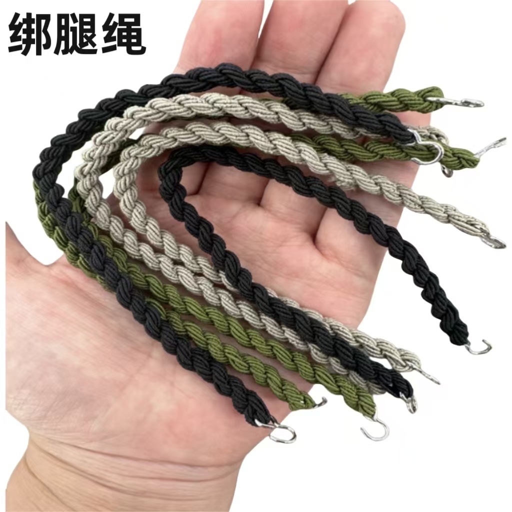 Outdoor Leggings Rope Elastic Twisted Rope Leggings Belt Trouser Belt Trouser Rope Wear Boot Trouser Leg Elastic Rope Outdoor Twisted Rope