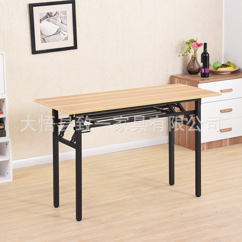 Picture of Folding Table Simple and Convenient Study Desk Office Computer Training Catering Commercial Table Stall Rectangular Table