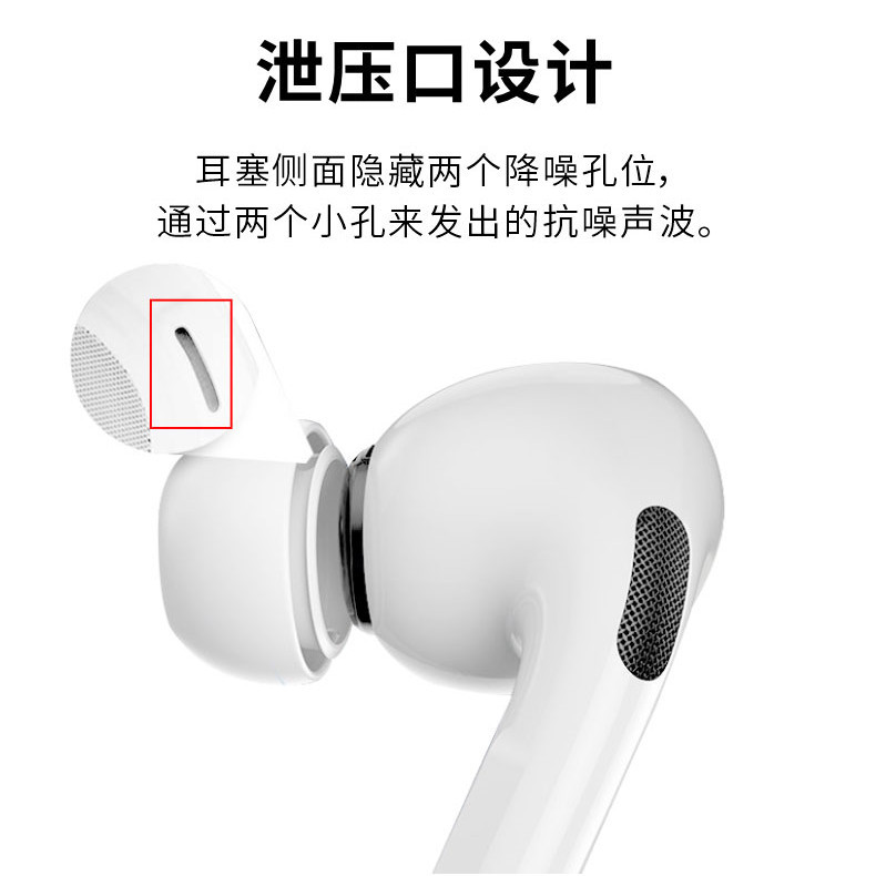 Picture of For AirPods Pro Ear Cap Apple Three Generation Pro2 Bluetooth Headset Silicone Cover Replacement Earplug Cover
