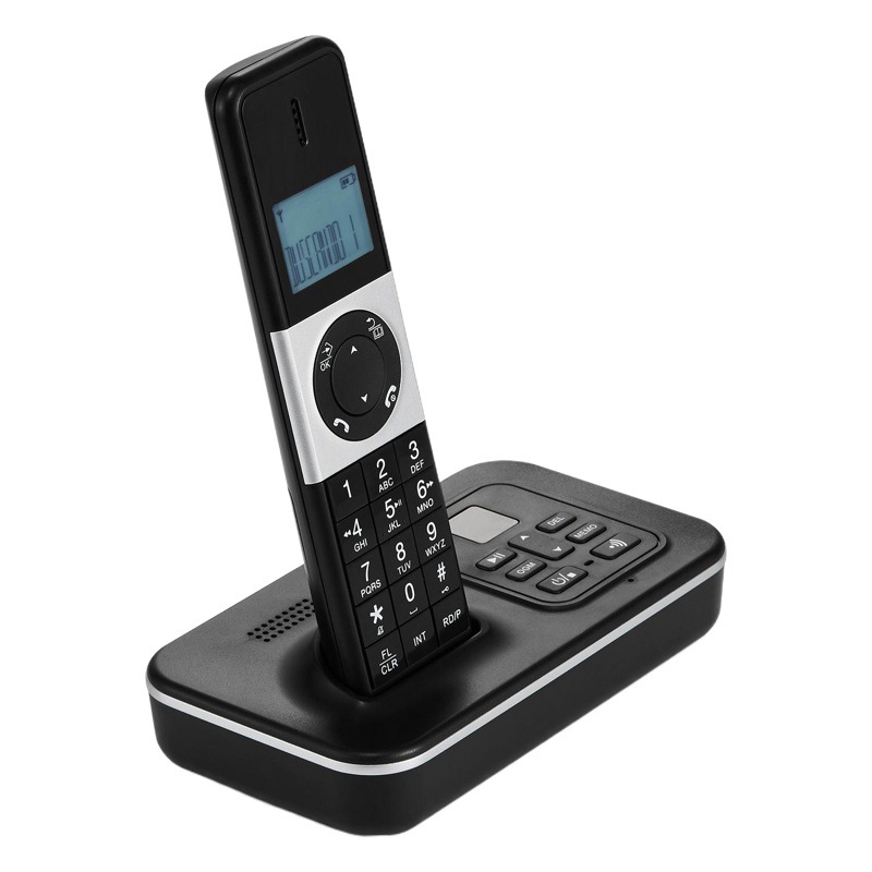 D1002Btam Office and Home Digital Cordless Recording Phone with Low Radiation, Touch Screen, Wireless Multi-Phone Interconnection for Home Use