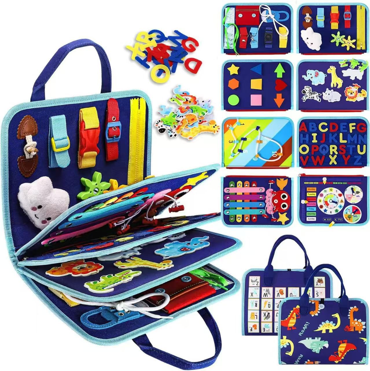 Felt Busy Board New Montessori Early Education Educational Learning Board Children's Toys Kindergarten Early Education Board Felt