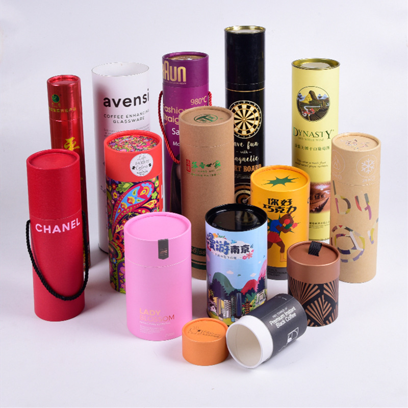 Customized Round Paper Tubes for Packaging Incense, Thermal Cups, Tea, Underwear, Cosmetics, and Wine Cans Wholesale