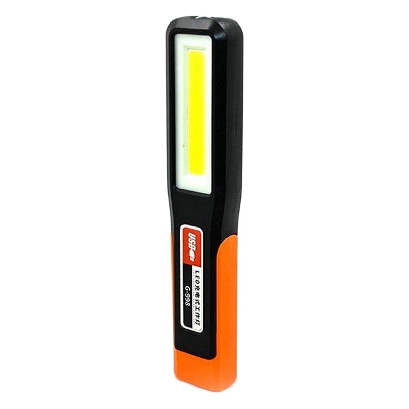 Cross-border in stock COB charging work light USB charging multi-function inspection light with magnet hook red light warning light