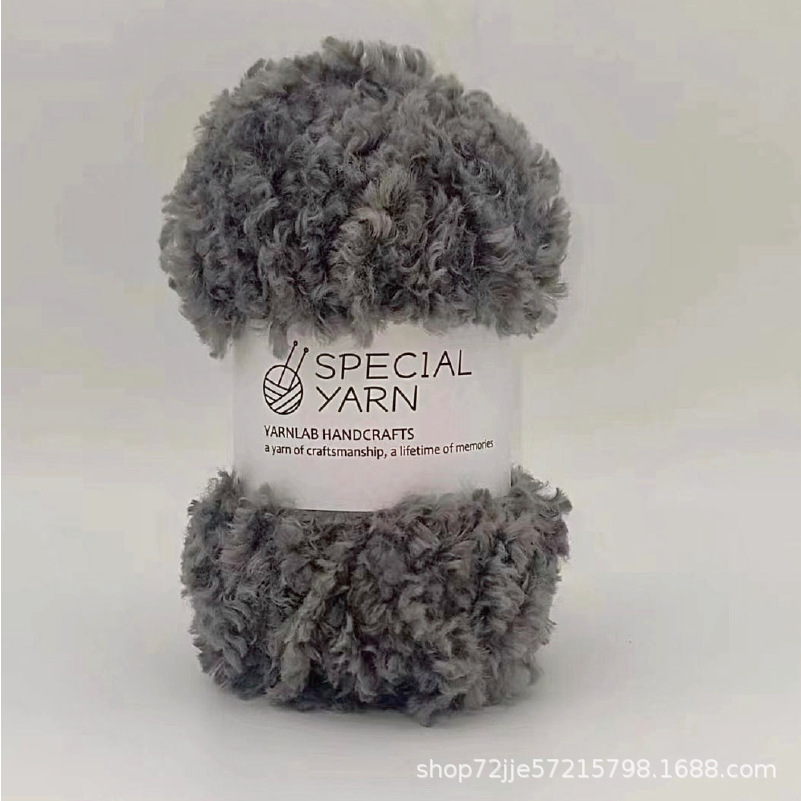 Picture of Wool Curly Fur Yarn Imitation Fur Wool Handmade DIY Woven Bag Self-Woven Material Bag Hand-Knitted Wool Manufacturer