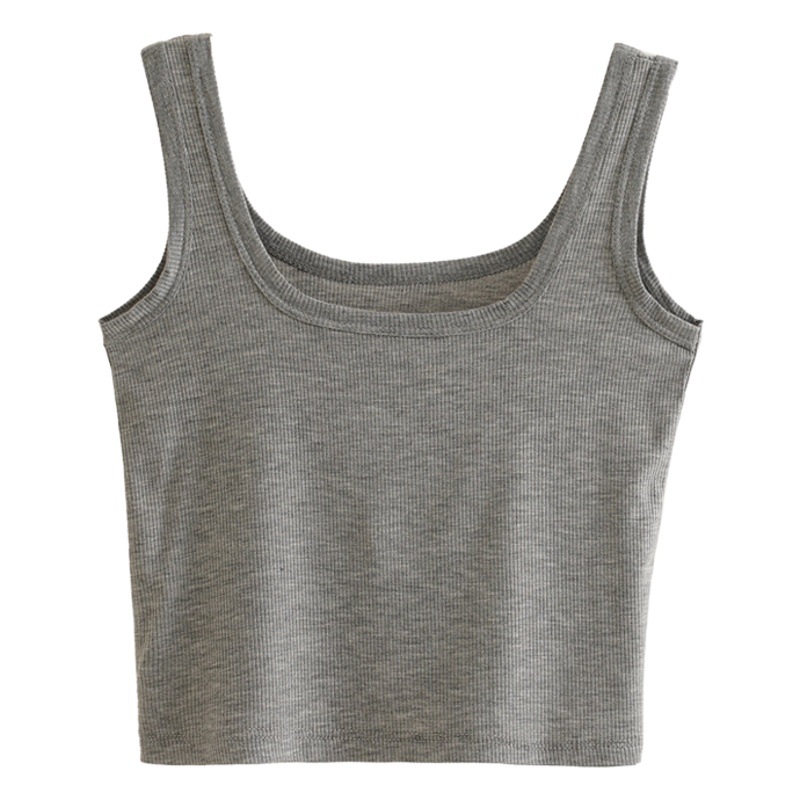 Sports Vest Women's Summer Sling Inner Slim-fit High Stretch Short Navel Leakage Vest Outer Wear Sleeveless Base Shirt