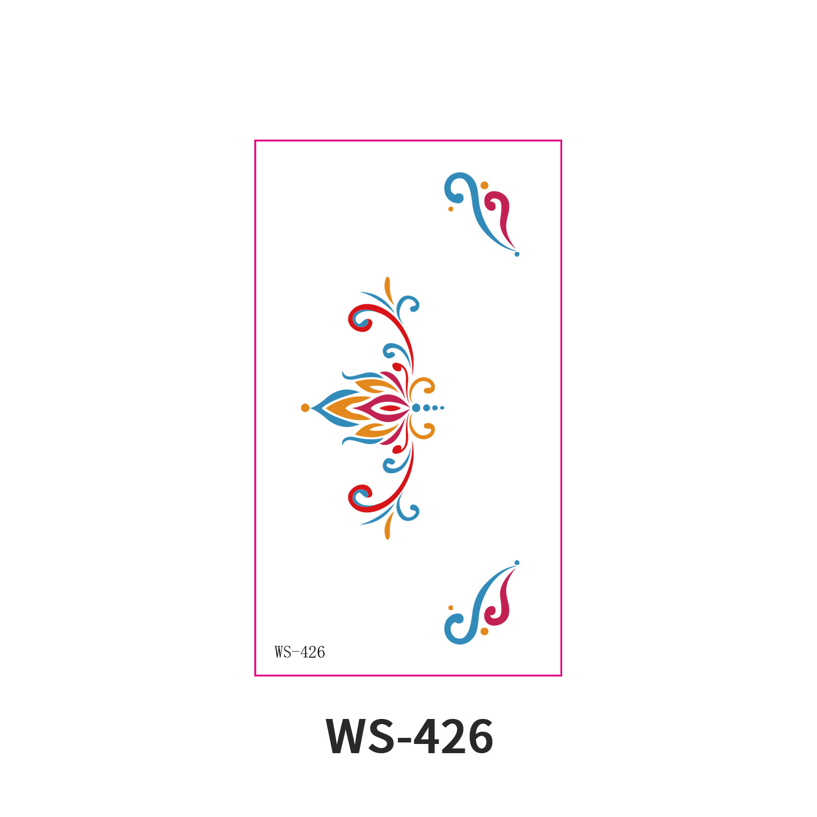 Picture of New Nezha Acrylic Face Tattoo Sticker Children's Forehead Print Eyebrow Sticker Waterproof Sweat Painted Face Sticker