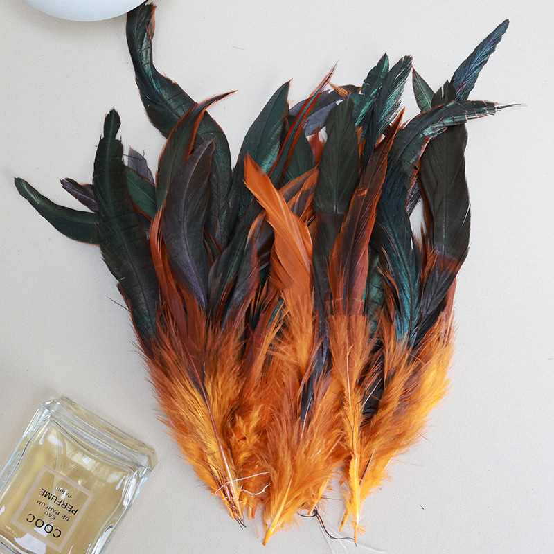 Picture of in stock 50 6-8 inch natural purple swimming feather chicken feather diy handmade accessories shooting props clothing accessories
