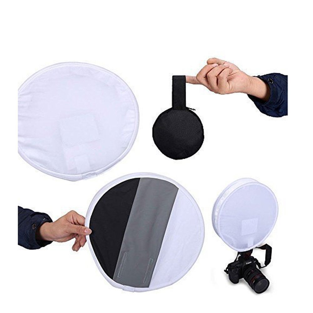 Picture of Camera Gray Card Tapered Photo Flash Light Tube Storage Bag Outer Flash Cover Silver White Reflector Camera Soft Light Cover