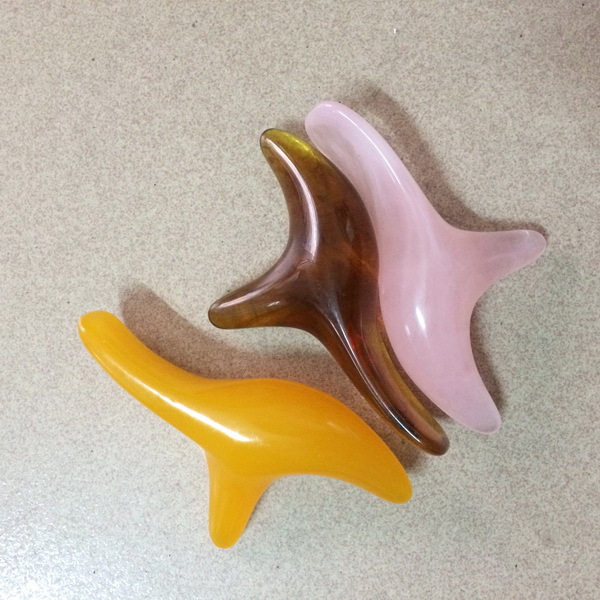 Picture of Wax triangle Sparrow massager 3 forks original point massage Sparrow massage bird point pressure acupoint meridian stick trumpet trigeminal
