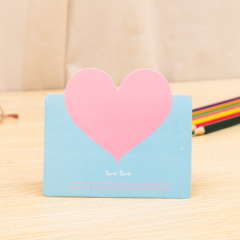 Picture of Cross-border South Korea Creative Universal Love Greeting Card Christmas Valentine's Day Small Card Birthday Tanabata Blessing Message Card