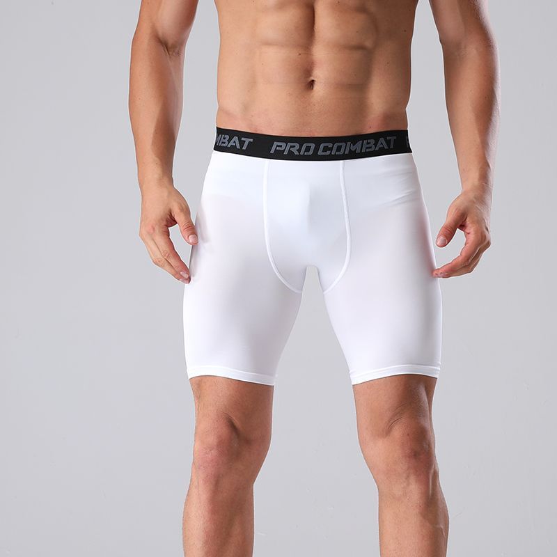 Picture of Tight Sports Fitness Pants Men's Swimming Trunks Anti-Exposure Boxer Anti-Embarrassment Men's and Women's High-Elastic Three-Point Leggings