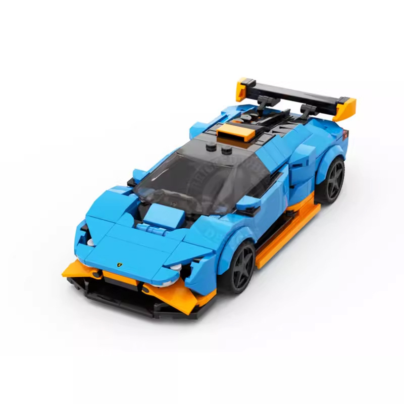 MOC-172824 Lanbo Huracan STO compatible with Lego boys' assembled building blocks speed car model