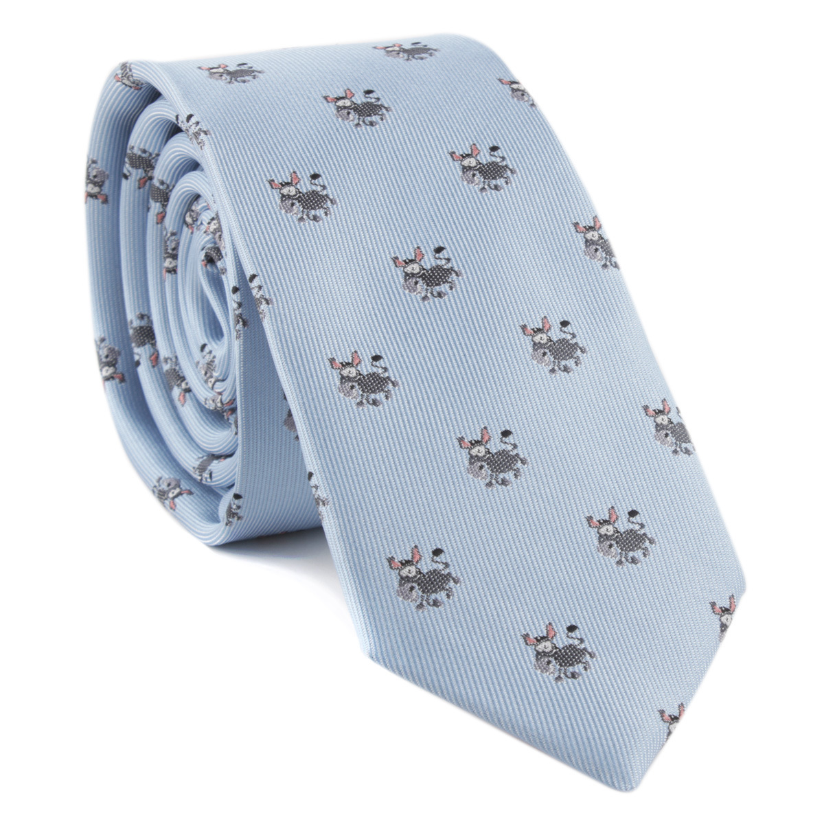 Picture of Men's Tie Polyester Silk Yarn-Dyed Jacquard Animal Elephant Embroidered Casual Tie Cross-Border E-Commerce Spot Wholesale