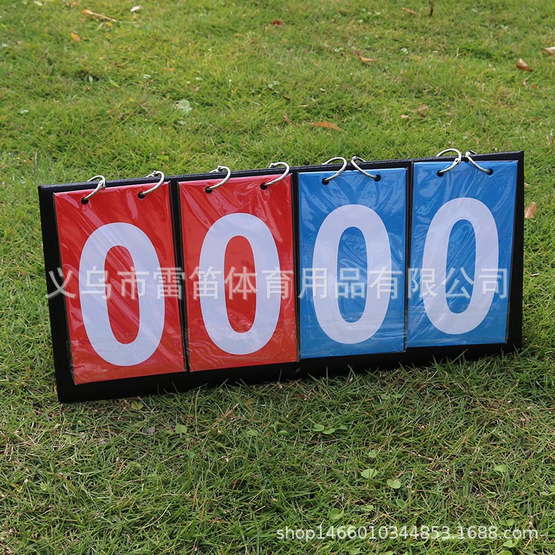 Picture of Four Scoreboard Four Flip Card Multi-function Foot Basket Volleyball Countdown Card Referee Scoreboard Competition Scoring