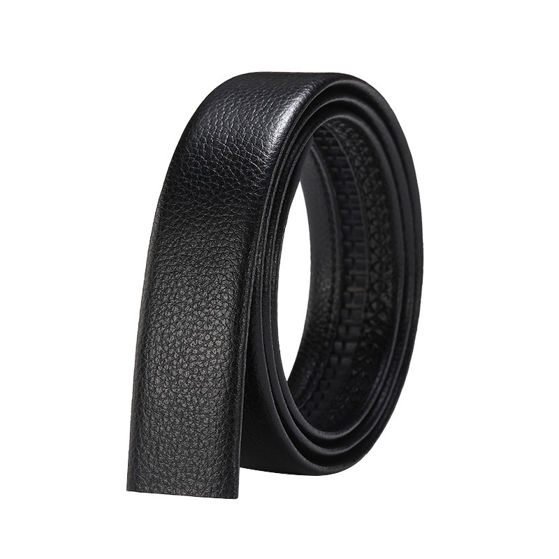 Picture of Men's belt with automatic buckle headless belt body imitation leather scratch-resistant automatic buckle belt 3.6CM wide manufacturer batch