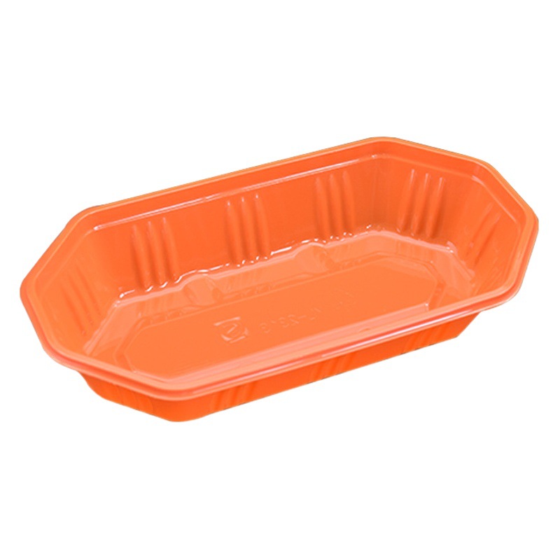 Boat-Shaped Fruit Packaging Tray 2313 Without Lid, Rectangular, Thickened for Grapes, Durian, and Mango, Hot-Selling for Cross-Border Packaging