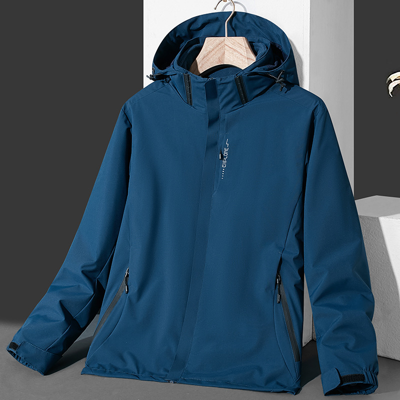 Three-in-one jacket for men and women, outdoor winter thickening, youth mountaineering, leisure, warmth, couple mountaineering clothing, jacket trend