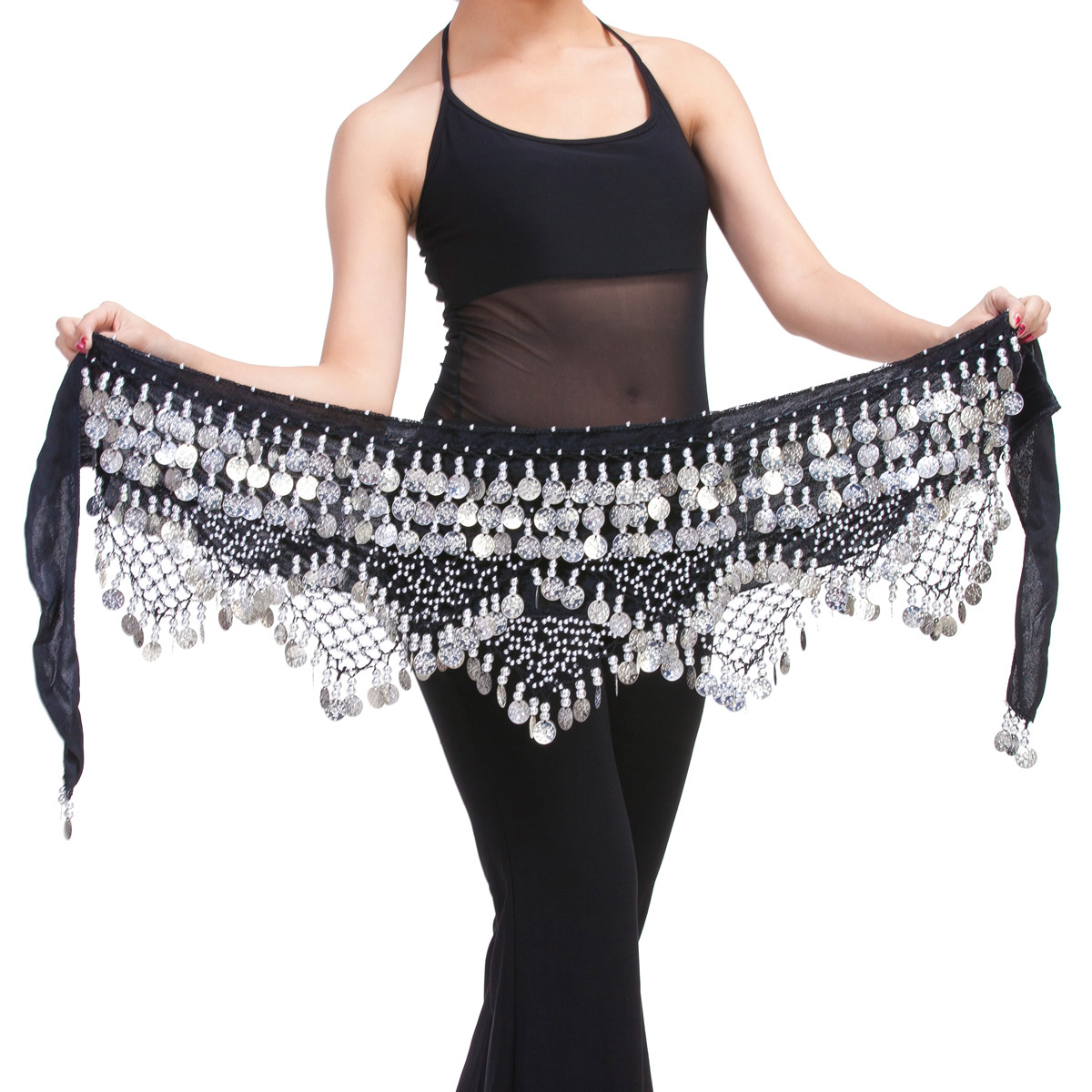 Picture of Dancer Original 320 Currency Three Straight Two Corner Waist Chain Belt Belly Dance Clothing Company Belly Dance Waist Chain
