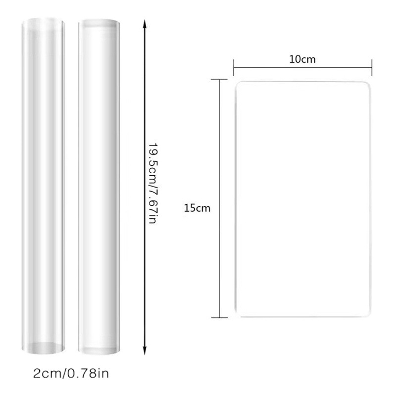 Cross-border ceramic tools 13 pieces of suit clay stone plastic round cutter transparent acrylic plate rod seven details needle