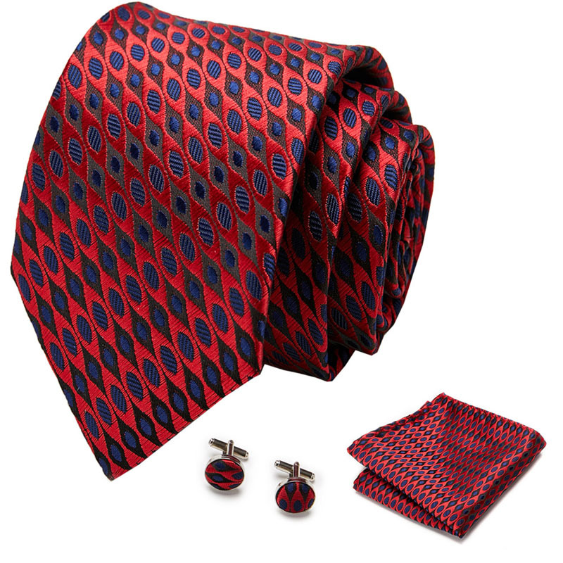 Picture of New Tie in Stock Cross-Border Hot Selling Tie Manufacturer Business Men's Formal Tie Set Ready-Made Fashion Accessories