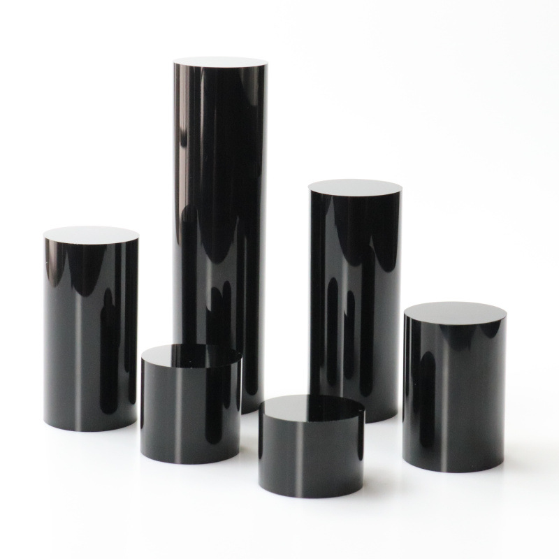 Picture of Acrylic Jewelry Display Stand Ornaments Round Column Jewelry Props Jewelry Exhibition Stand