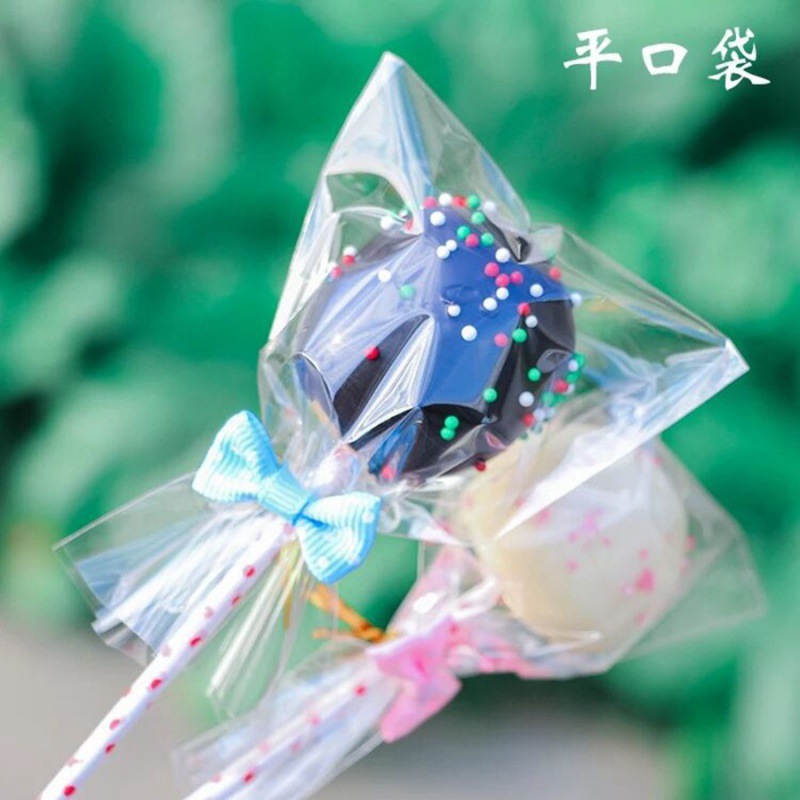 100 pcs/pack multiple sizes in stock lollipop packaging bags without self-sealing (flat mouth) transparent packaging bags Wholesale