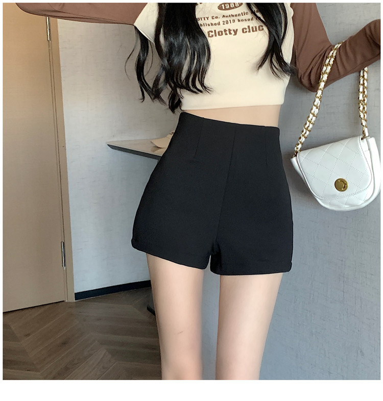 Picture of 2023 New Cyber Celebrity Sexy High Waist Slimming Bag Hip Large Size Slimming Elastic Pole Dance Shorts Women's Summer Hot Pants