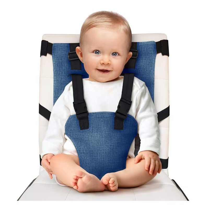 Picture of Baby Dining Chair Safety Belt Portable Kidsren's Universal Fixed Belt Outing Chair Strap Baby Eating Seat Belt