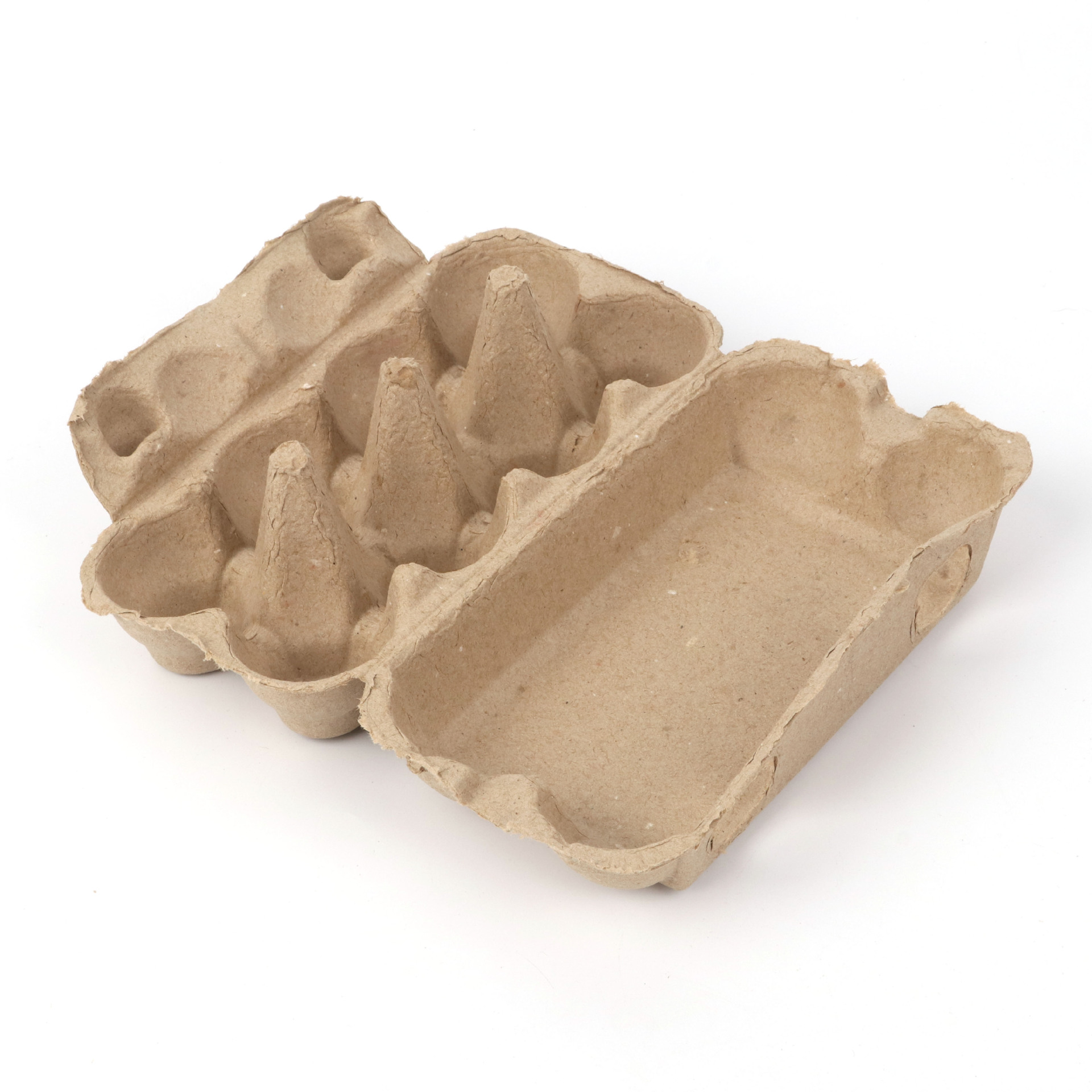 Picture of Manufacturer Wholesale 8-Piece Natural Color Wide-Lid Egg Tray Paper Pulp Egg Packaging Box Disposable Paper Egg Tray