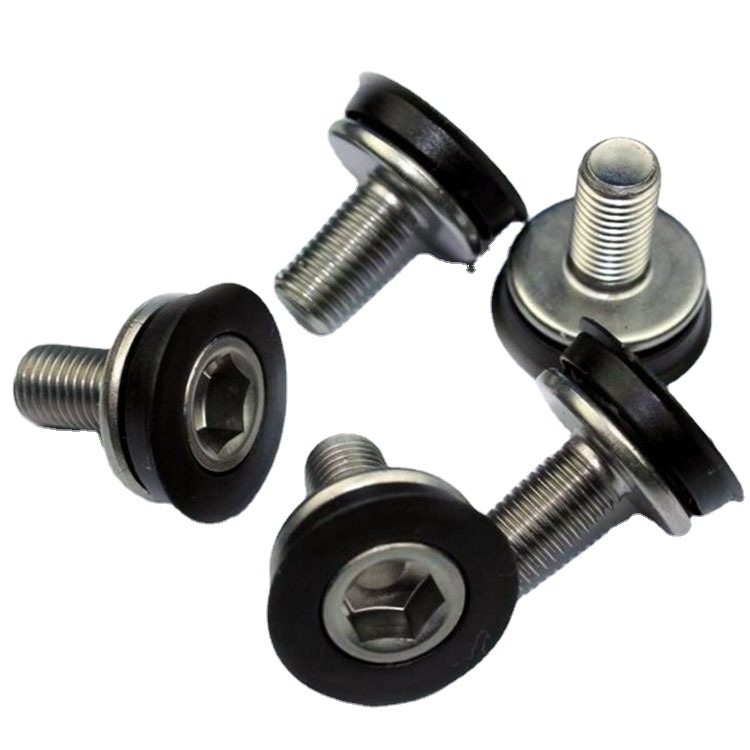 Bicycle Dish Center Axle Nut Waterproof Screw Mountain Bike Sealed Center Axle Screw Waterproof Screw Screw