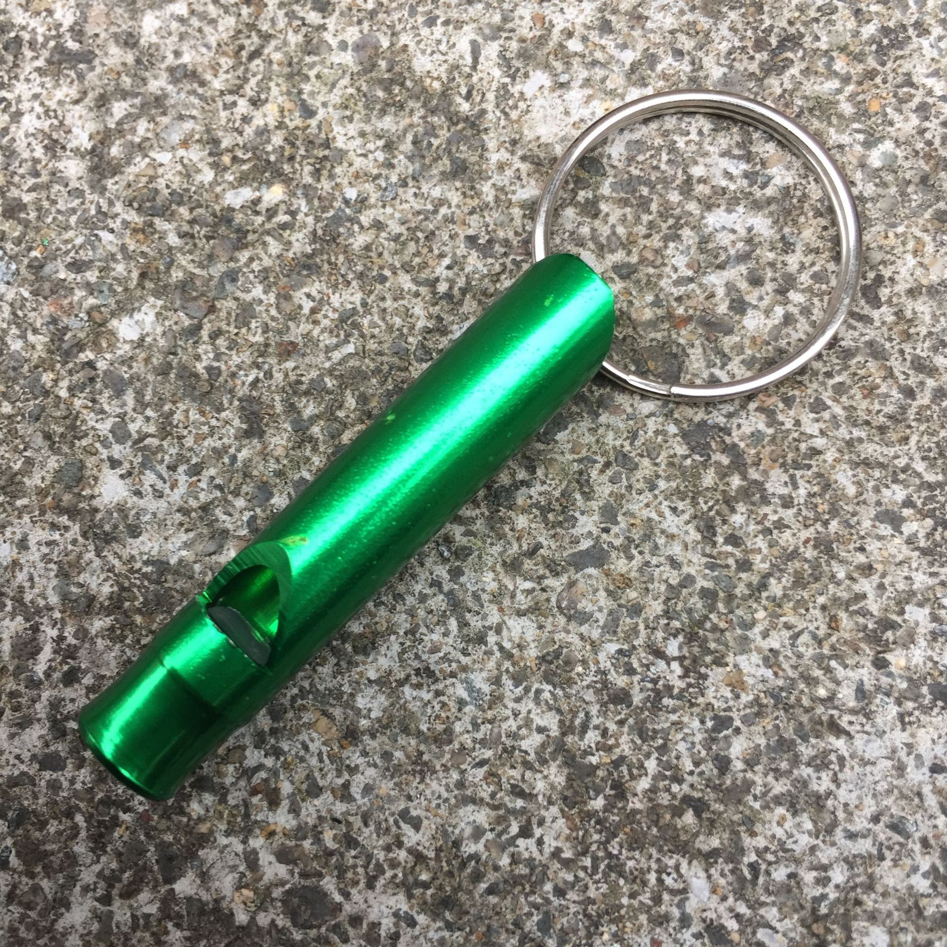 Picture of Small Aluminum Alloy Whistle Lifesaving Whistle Referee Training Whistle Outdoor Portable Aluminum Alloy Whistle