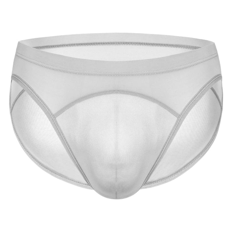 Factory wholesale mesh men's underwear Japanese thin high elastic sexy low waist breathable briefs pajamas AliExpress