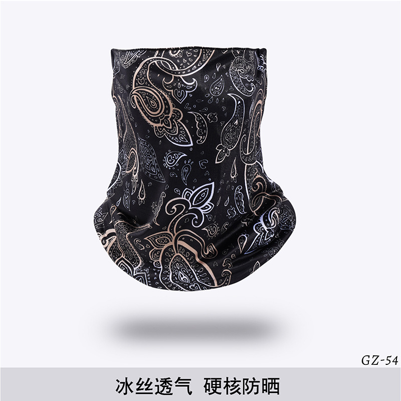 Picture of Outdoor ice silk mask changeable ear scarf men's and women's bicycle riding hood collar sun protection scarf summer